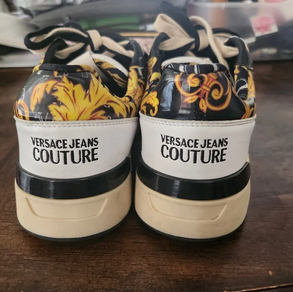 Versace Jeans Couture Baroque print Low-top Trainers size 8